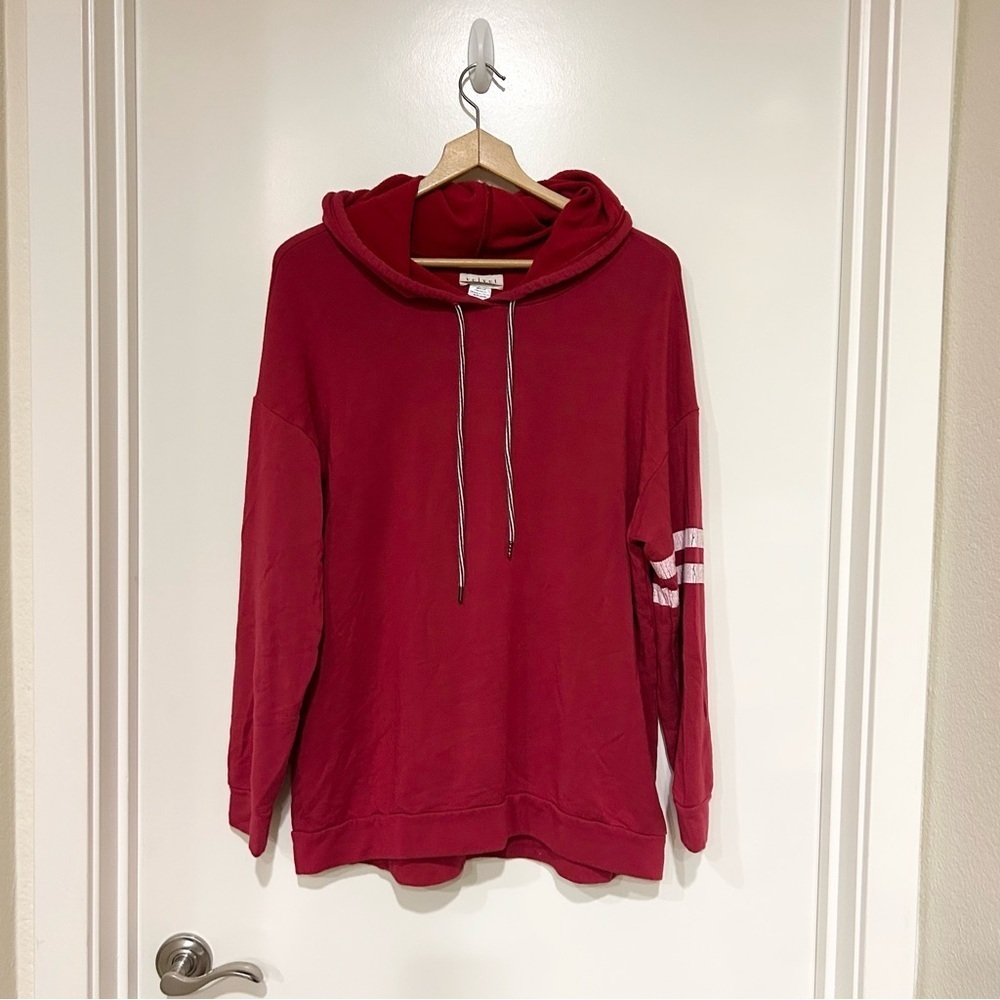 velvet by graham and spencer - Colton blend hoodie super soft red oversized S